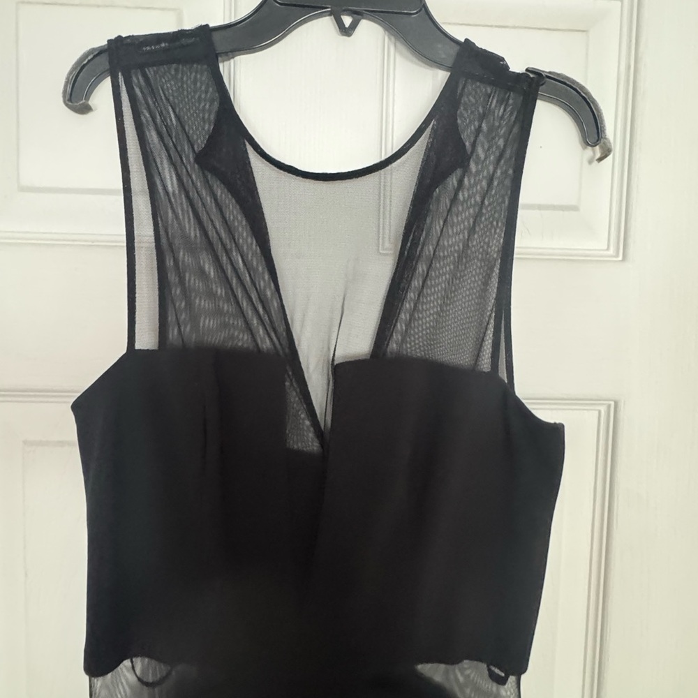 Cache Black Mesh Dress - Picture 3 of 4